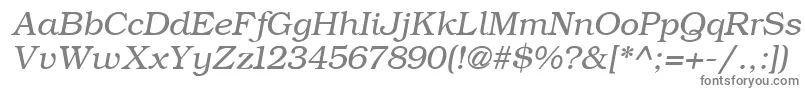 フォントErBukinistKoi8Italic – 白い背景に灰色の文字