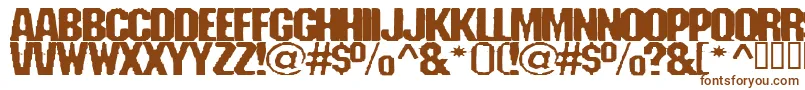 Fanatika Font – Brown Fonts on White Background