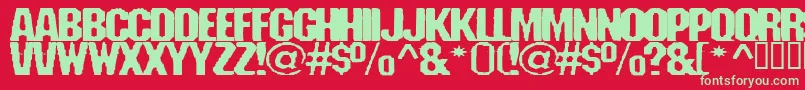 Подробнее о шрифте Fanatika Шрифт Fanatika – зелёные шрифты на красном фоне