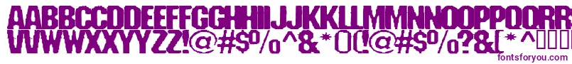 Fanatika Font – Purple Fonts on White Background