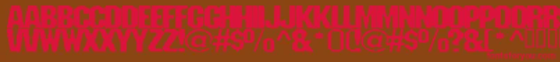 Fanatika Font – Red Fonts on Brown Background