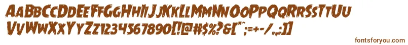 Mrsmonsterital Font – Brown Fonts on White Background