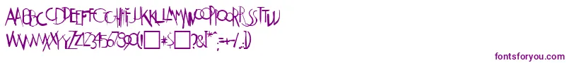 Weimar-fontti – violetit fontit