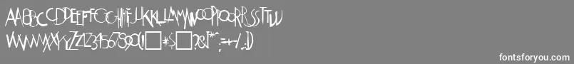Weimar Font – White Fonts on Gray Background