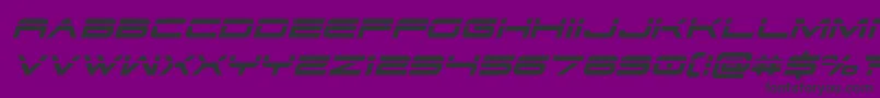 Dodger3laserital Font – Black Fonts on Purple Background