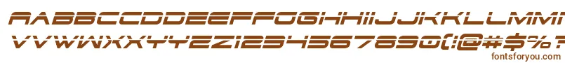 Dodger3laserital Font – Brown Fonts