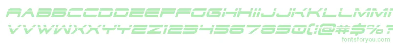 Dodger3laserital Font – Green Fonts