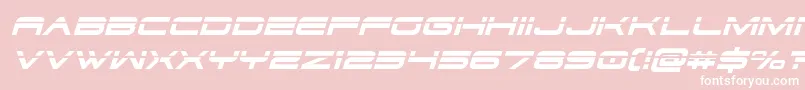 Dodger3laserital Font – White Fonts on Pink Background
