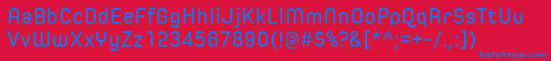 SpoonSemibold Font – Blue Fonts on Red Background