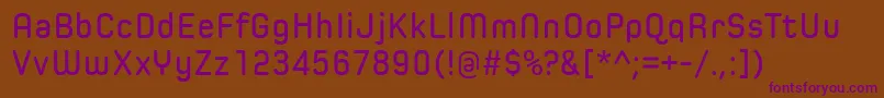 Шрифт SpoonSemibold – фиолетовые шрифты на коричневом фоне