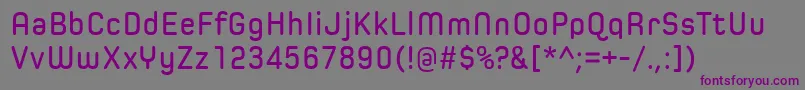 Шрифт SpoonSemibold – фиолетовые шрифты на сером фоне