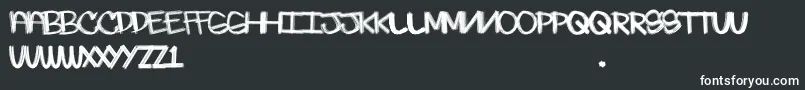 Skratchie Font – White Fonts on Black Background