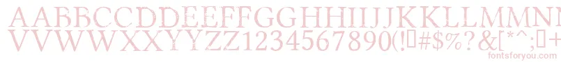 PortmanteauRegular Font – Pink Fonts on White Background
