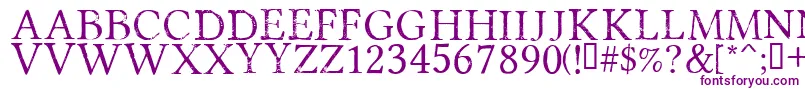 PortmanteauRegular-Schriftart – Violette Schriften