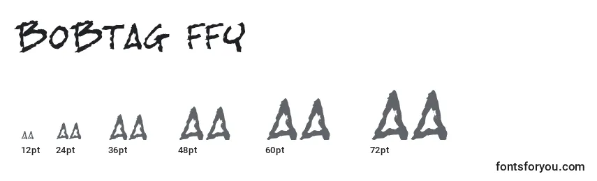 Размеры шрифта Bobtag ffy