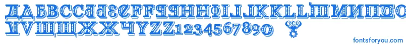 KremlinGeogianI3D Font – Blue Fonts