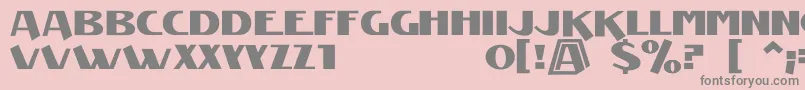 ManifestNiski Font – Gray Fonts on Pink Background