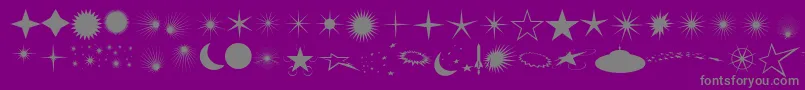 Шрифт Fcoflares – серые шрифты на фиолетовом фоне