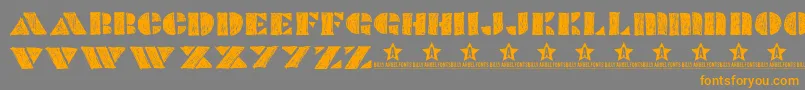 PopcoScketchTrial Font – Orange Fonts on Gray Background