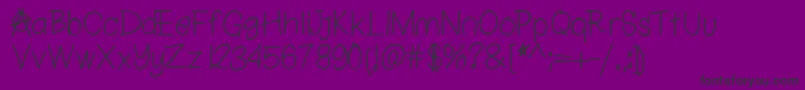 Chapulfont-fontti – mustat fontit violetilla taustalla