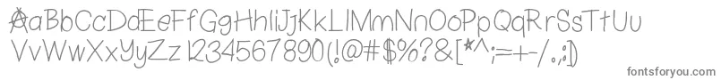 Chapulfont Font – Gray Fonts on White Background