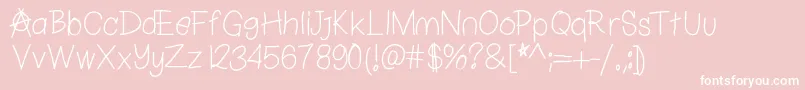 Chapulfont Font – White Fonts on Pink Background