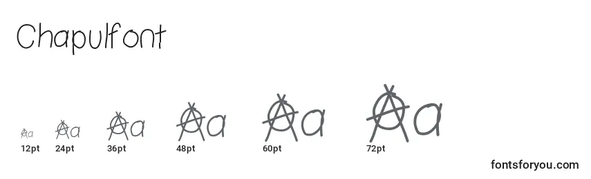 Chapulfont Font Sizes