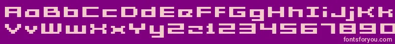 Acme5WideBoldXtnd Font – Pink Fonts on Purple Background