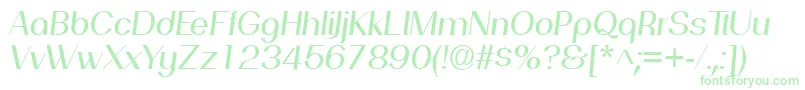 PassionsanspdahRegularital Font – Green Fonts on White Background