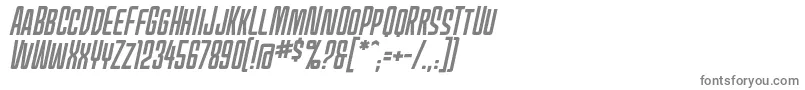 MecheffectsonebbItal Font – Gray Fonts on White Background