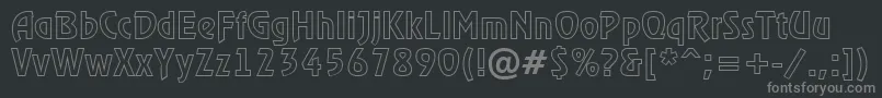 Police ARewinderotl – polices grises sur fond noir