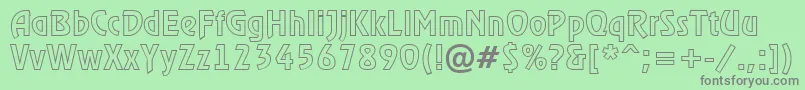 ARewinderotl Font – Gray Fonts on Green Background