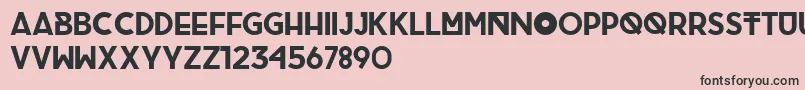 fuente BrigRegular – Fuentes Negras Sobre Fondo Rosa