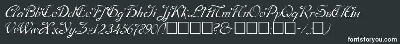 Шрифт Dos – белые шрифты на чёрном фоне