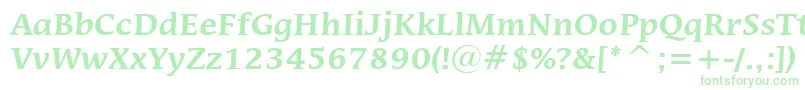 MiraraeBoldBt Font – Green Fonts on White Background