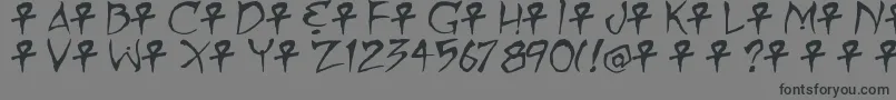 MummyLovesYou Font – Black Fonts on Gray Background