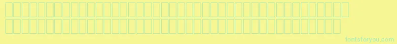 Шрифт AgaArabesque – зелёные шрифты на жёлтом фоне