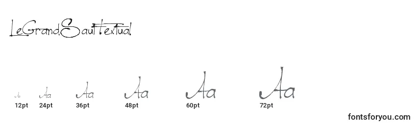LeGrandSautTextual Font Sizes