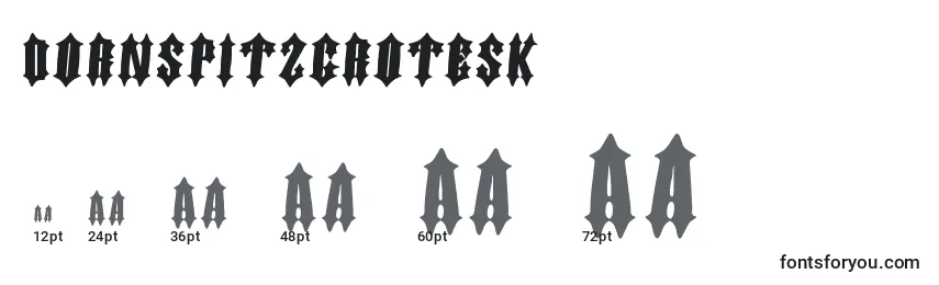 Dornspitzgrotesk Font Sizes