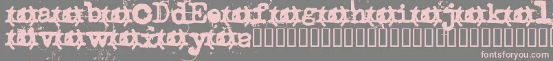 Uncletypewriter Font – Pink Fonts on Gray Background