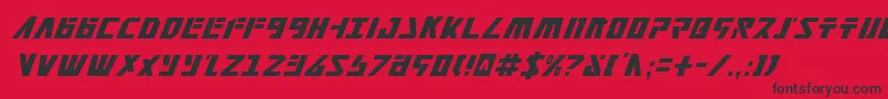 Falconv2ci Font – Black Fonts on Red Background