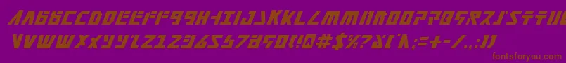 Falconv2ci Font – Brown Fonts on Purple Background