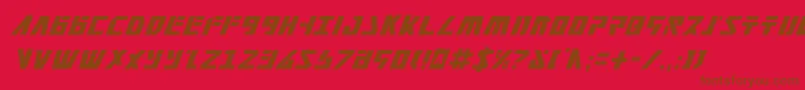 Falconv2ci Font – Brown Fonts on Red Background