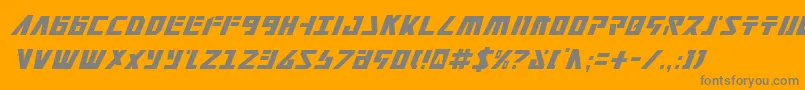 Falconv2ci Font – Gray Fonts on Orange Background