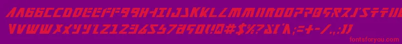 Falconv2ci Font – Red Fonts on Purple Background