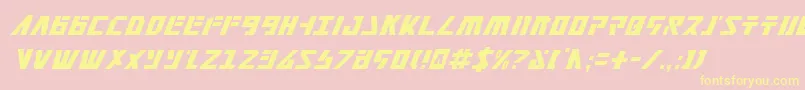 Falconv2ci Font – Yellow Fonts on Pink Background