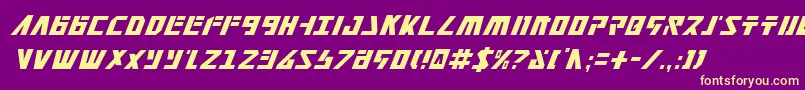 Falconv2ci Font – Yellow Fonts on Purple Background