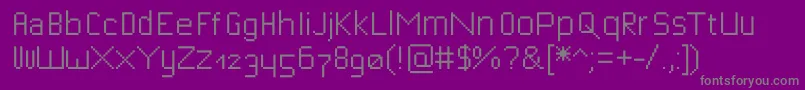 Шрифт Bitfont – серые шрифты на фиолетовом фоне