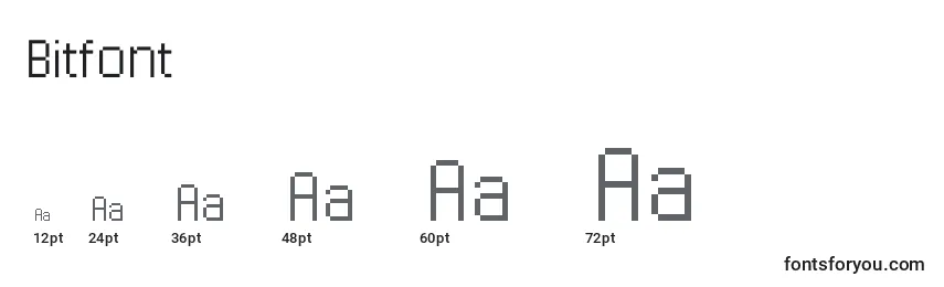 Bitfont Font Sizes