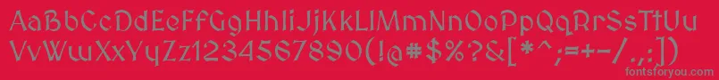 Medievalsharp Font – Gray Fonts on Red Background
